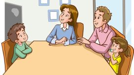 Ilustrasi orangtua memberikan edukasi seksualitas sejak dini (Sumber Foto: Pinterest)