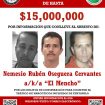 Poster buronan Nemesio Rubén Oseguera Cervantes alias El Mencho yang dirilis U.S. Department of State melalui Narcotics Rewards Program. (Foto: U.S. Department of State)
