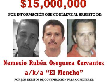 Poster buronan Nemesio Rubén Oseguera Cervantes alias El Mencho yang dirilis U.S. Department of State melalui Narcotics Rewards Program. (Foto: U.S. Department of State)